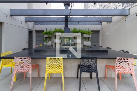 Studio para alugar com 27m², 1 quarto e sem vaga Studio para alugar com 27m², 1 quarto e sem vagaÁrea comum - Churrasqueira