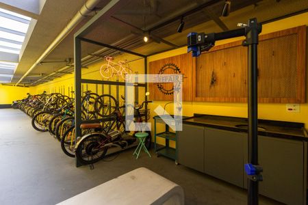 Studio para alugar com 27m², 1 quarto e sem vaga Studio para alugar com 27m², 1 quarto e sem vagaÁrea comum - Bicicletario