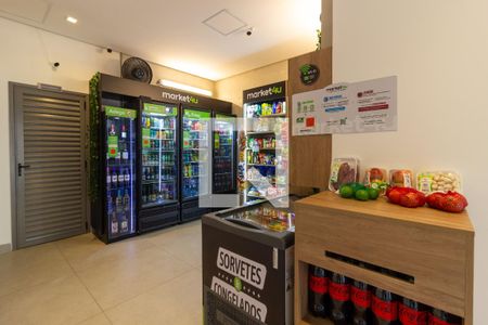 Studio para alugar com 27m², 1 quarto e sem vaga Studio para alugar com 27m², 1 quarto e sem vagaÁrea comum - Mercadinho