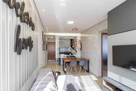 Sala  de apartamento à venda com 2 quartos, 61m² em Dona Clara, Belo Horizonte