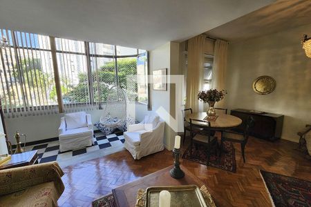 Sala de apartamento para alugar com 3 quartos, 139m² em Laranjeiras, Rio de Janeiro
