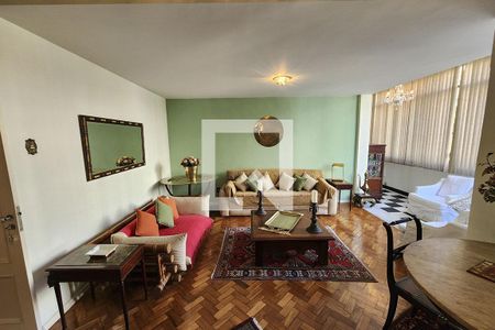Sala de apartamento para alugar com 3 quartos, 139m² em Laranjeiras, Rio de Janeiro