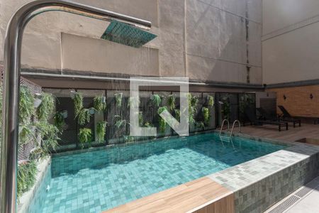 Área comum - Piscina de kitnet/studio para alugar com 1 quarto, 36m² em Lapa, Rio de Janeiro