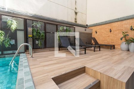 Área comum - Piscina de kitnet/studio para alugar com 1 quarto, 36m² em Lapa, Rio de Janeiro