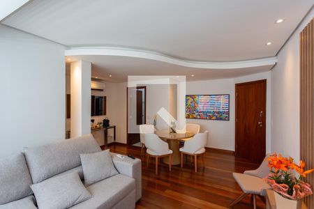 Sala de apartamento à venda com 2 quartos, 70m² em Savassi, Belo Horizonte
