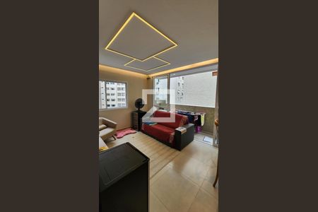 Sala de apartamento para alugar com 2 quartos, 62m² em Gonzaga, Santos