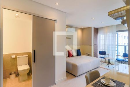 Studio para alugar com 24m², 1 quarto e sem vaga Studio para alugar com 24m², 1 quarto e sem vagaSala/Quarto