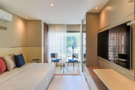 Sala/Quarto de kitnet/studio para alugar com 1 quarto, 24m² em Campo Belo, São Paulo