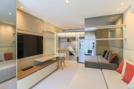 Sala/Quarto de kitnet/studio para alugar com 1 quarto, 24m² em Campo Belo, São Paulo