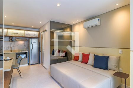 Sala/Quarto de kitnet/studio para alugar com 1 quarto, 24m² em Campo Belo, São Paulo