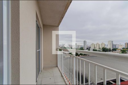 Varanda da Sala de apartamento para alugar com 1 quarto, 34m² em Cambuci, São Paulo