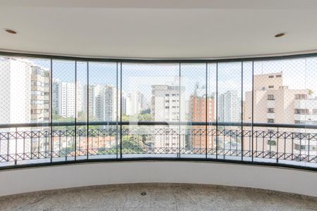 Varanda da Sala de apartamento à venda com 4 quartos, 198m² em Campo Belo, São Paulo