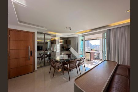 Sala de apartamento à venda com 2 quartos, 123m² em Brooklin, São Paulo
