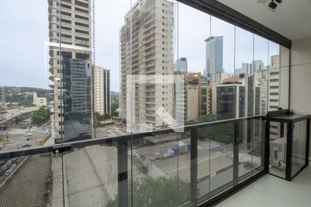 Sala, terraço  de apartamento à venda com 1 quarto, 31m² em Vila Olímpia, São Paulo