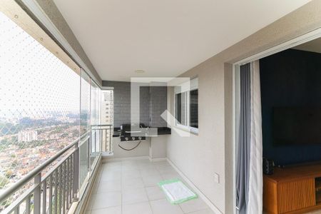 Varanda da Sala de apartamento à venda com 3 quartos, 90m² em Jardim Caboré, São Paulo