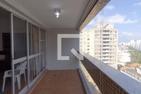 Varanda da Sala de apartamento para alugar com 3 quartos, 150m² em Centro, Guarujá