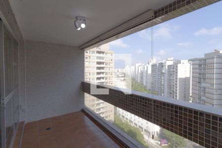 Varanda da Sala de apartamento para alugar com 3 quartos, 150m² em Centro, Guarujá