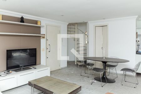 Sala/Cozinha de apartamento à venda com 1 quarto, 86m² em Itaim Bibi, São Paulo