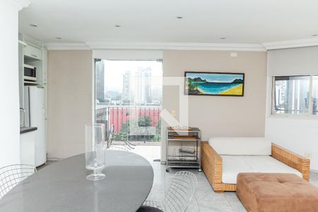 Sala/Cozinha de apartamento à venda com 1 quarto, 86m² em Itaim Bibi, São Paulo