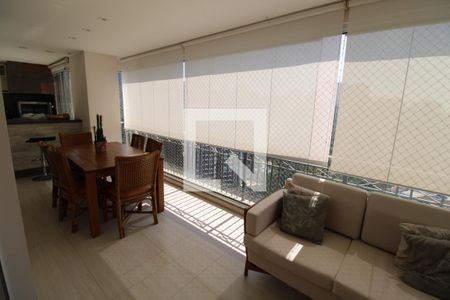 Varanda da Sala de apartamento à venda com 4 quartos, 198m² em Vila Andrade, São Paulo