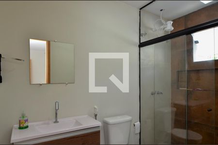 Banheiro da Suíte 1 de casa de condomínio à venda com 4 quartos, 420m² em Vargem Grande, Rio de Janeiro