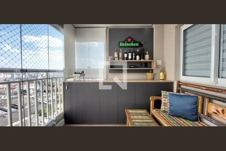 Varanda Sala de apartamento à venda com 2 quartos, 90m² em Vila Apiai, Santo André