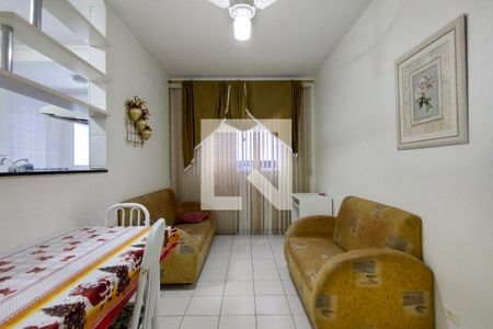 Sala  de apartamento para alugar com 2 quartos, 60m² em Canto do Forte, Praia Grande