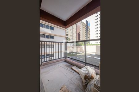 Sala/Cozinha - Varanda de kitnet/studio para alugar com 1 quarto, 29m² em Jardim Paulista, São Paulo