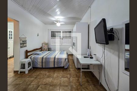 Sala de casa para alugar com 1 quarto, 50m² em Vila Alzira, Guarujá