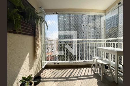 Varanda da Sala de apartamento à venda com 2 quartos, 74m² em Vila Monte Alegre, São Paulo