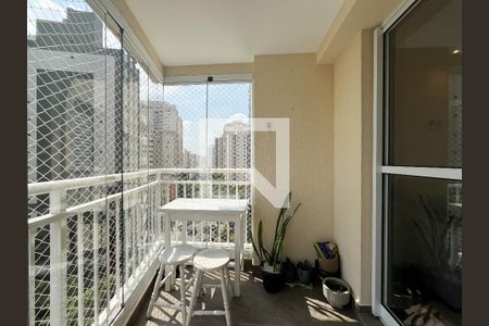 Varanda da Sala de apartamento à venda com 2 quartos, 74m² em Vila Monte Alegre, São Paulo