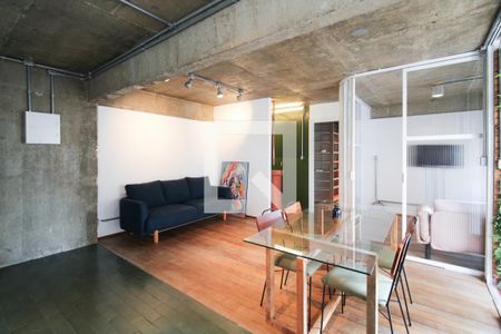 Sala  de apartamento à venda com 1 quarto, 64m² em Vila Olímpia, São Paulo