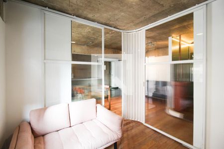 Sala de TV de apartamento à venda com 1 quarto, 64m² em Vila Olímpia, São Paulo