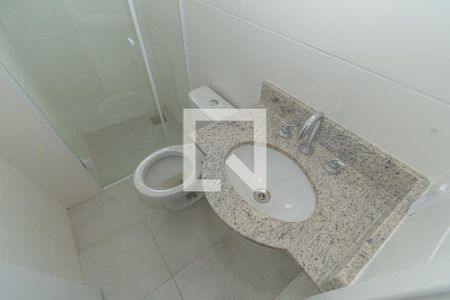 Apartamento para alugar com 65m², 1 quarto e 1 vagaDetalhe Banheiro Corredor