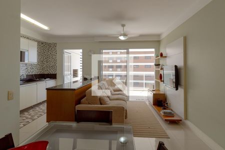 Sala de apartamento para alugar com 2 quartos, 99m² em Vila Alzira, Guarujá