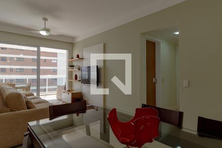 Sala de apartamento para alugar com 2 quartos, 99m² em Vila Alzira, Guarujá