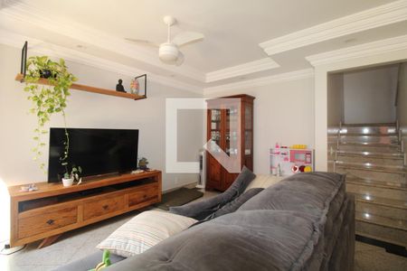 Sala de estar e jantar de casa de condomínio à venda com 3 quartos, 174m² em Parque Alto Taquaral, Campinas