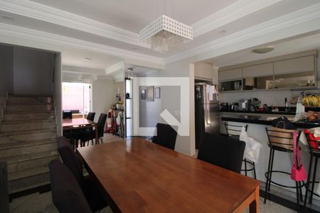 Sala de estar e jantar de casa de condomínio à venda com 3 quartos, 174m² em Parque Alto Taquaral, Campinas