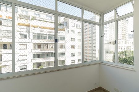 Varanda da Sala de apartamento para alugar com 2 quartos, 88m² em Higienópolis, São Paulo