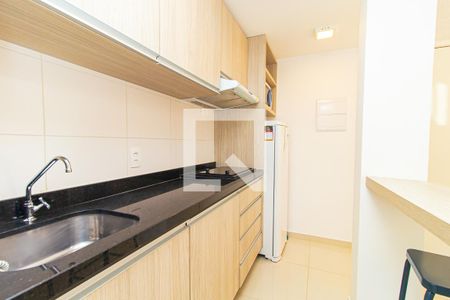 Cozinha de kitnet/studio para alugar com 1 quarto, 28m² em Consolação, São Paulo