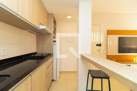 Cozinha de kitnet/studio para alugar com 1 quarto, 28m² em Consolação, São Paulo