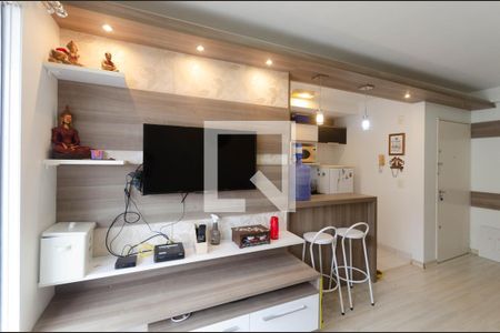 Detalhe Sala de casa de condomínio à venda com 3 quartos, 160m² em Tristeza, Porto Alegre