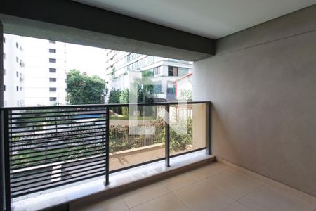 Varanda  de apartamento à venda com 1 quarto, 75m² em Vila Nova Conceição, São Paulo