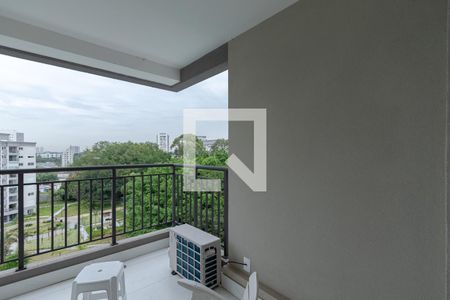 Varanda da sala  de apartamento para alugar com 2 quartos, 66m² em Santo Amaro, São Paulo