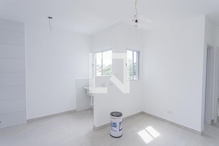 Sala, cozinha e área de serviço de apartamento à venda com 1 quarto, 39m² em Vila Mangalot, São Paulo