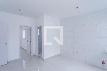 Sala, cozinha e área de serviço de apartamento à venda com 1 quarto, 30m² em Vila Mangalot, São Paulo
