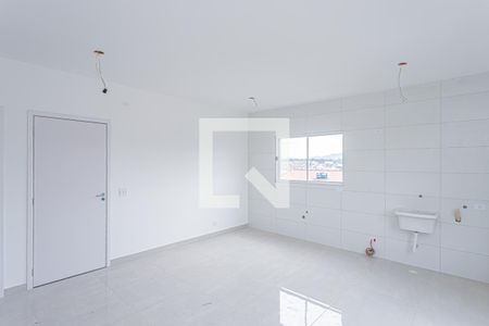 Sala, cozinha e área de serviço de apartamento à venda com 1 quarto, 49m² em Vila Mangalot, São Paulo