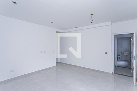 Sala, cozinha e área de serviço de apartamento para alugar com 1 quarto, 38m² em Vila Mangalot, São Paulo