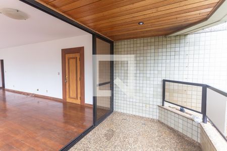 Varanda da Sala de apartamento para alugar com 4 quartos, 159m² em Serra, Belo Horizonte