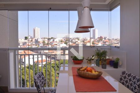 Detalhe sala de apartamento à venda com 1 quarto, 59m² em Campestre, Santo André